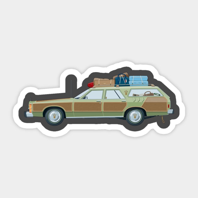 "Wagon Queen Family Truckster" Sticker by Staermose